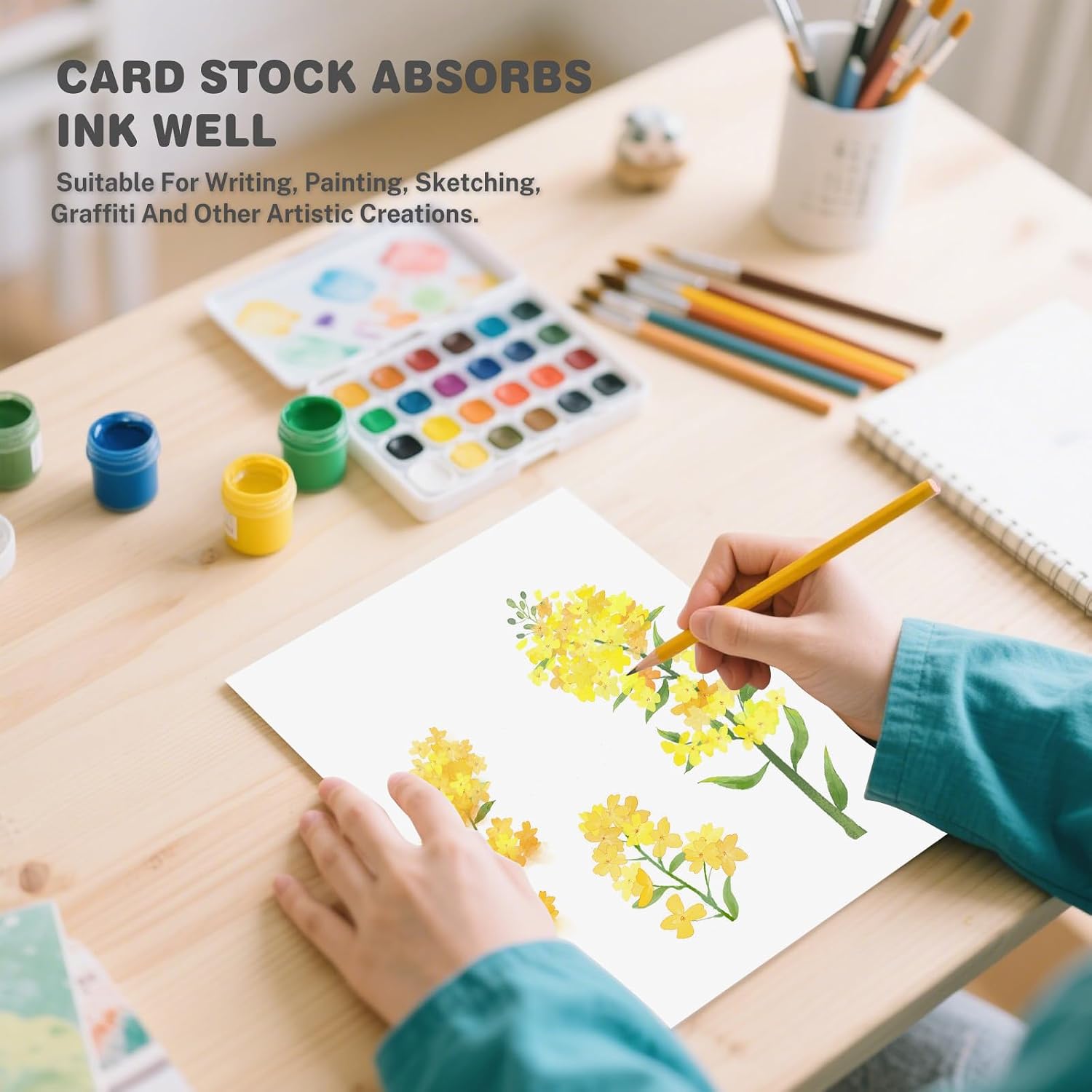 Cardstock 5x7, 220 Sheets, White Card Stock, 5x7 Cardstock Paper, 75lb/ 200gsm Heavyweight Blank Cards for Printer,DIY,Wedding Invitations, Thankyou Cards, Postcards