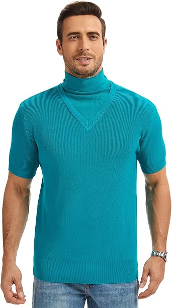 Halloween Cosplay Men Costume Knit Sweater Adult Half Sleeve Knitted Sweater Pullover Top
