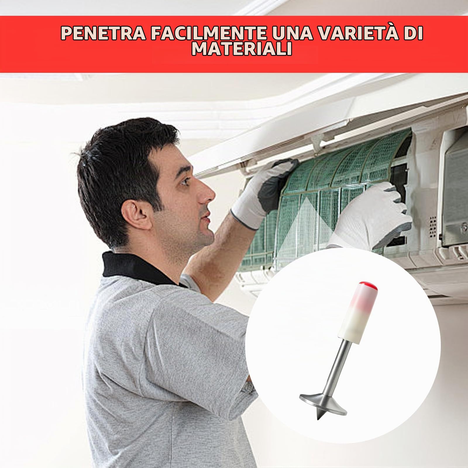 800 chiodi per pistola a impatto, 7,3 mm, mini chiodi per chiodi, chiodi per calcestruzzo e tegole, compatibili con pistola per chiodi manuale ed elettrica (800 pezzi)