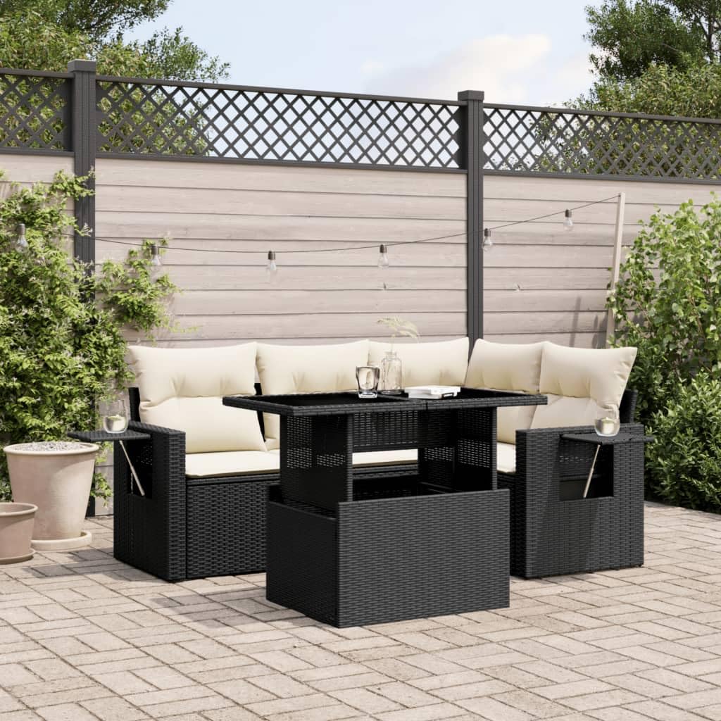 Balcón Lounge Pequeño Mesa Ajustable Balcón Sofá Sofá de Ratán Sofá de Jardín Salón de Esquina Sofá de Esquina Lounge Muebles Exterior Lounge Muebles de Balcón Sofá de Jardín Muebles de Balcón