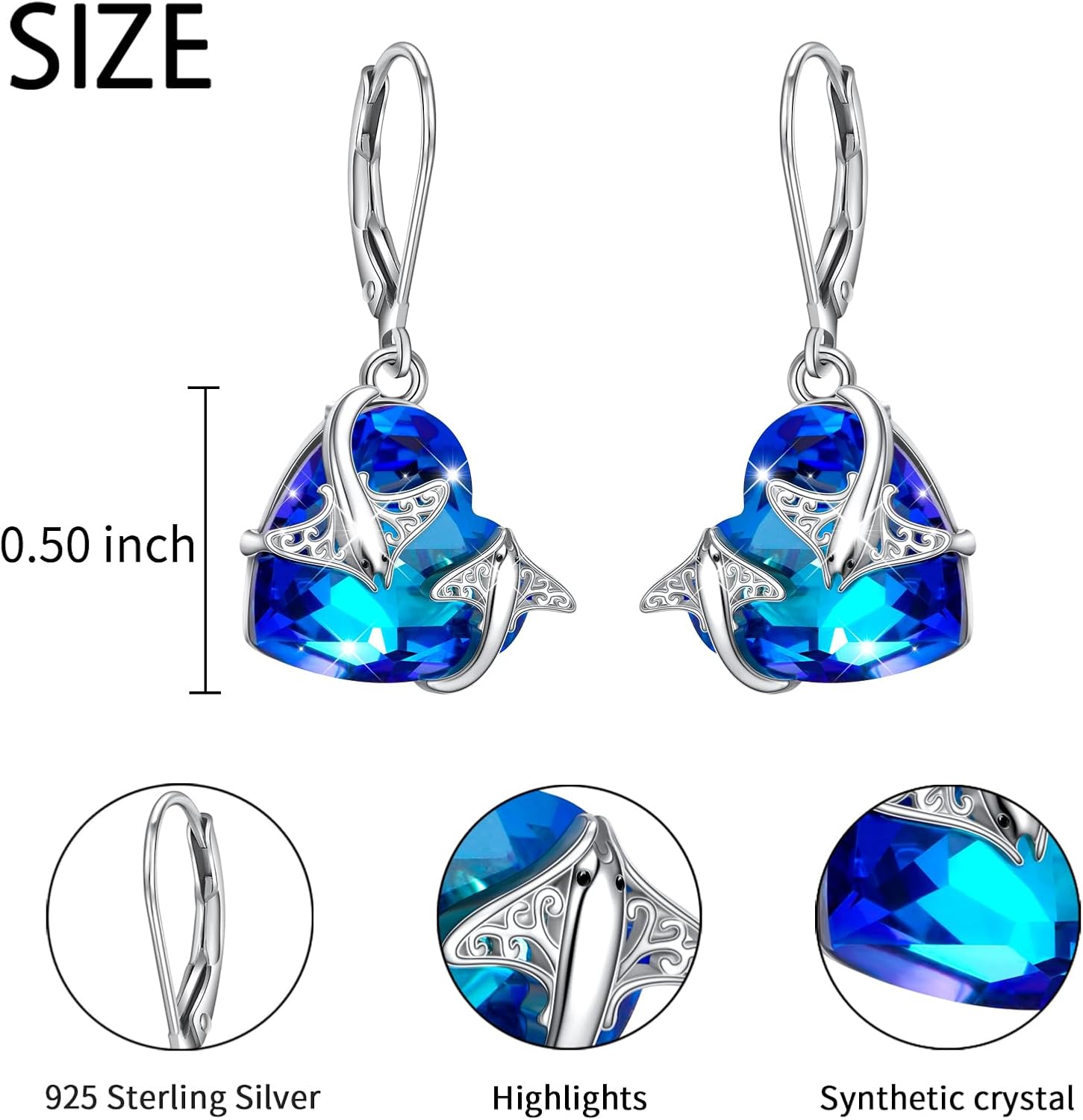 Hypoallergenic Dangle Earrings for Women 925 Sterling Silver Boho Bohemian Drop Dangling Earrings Hook Jewelry for Women
