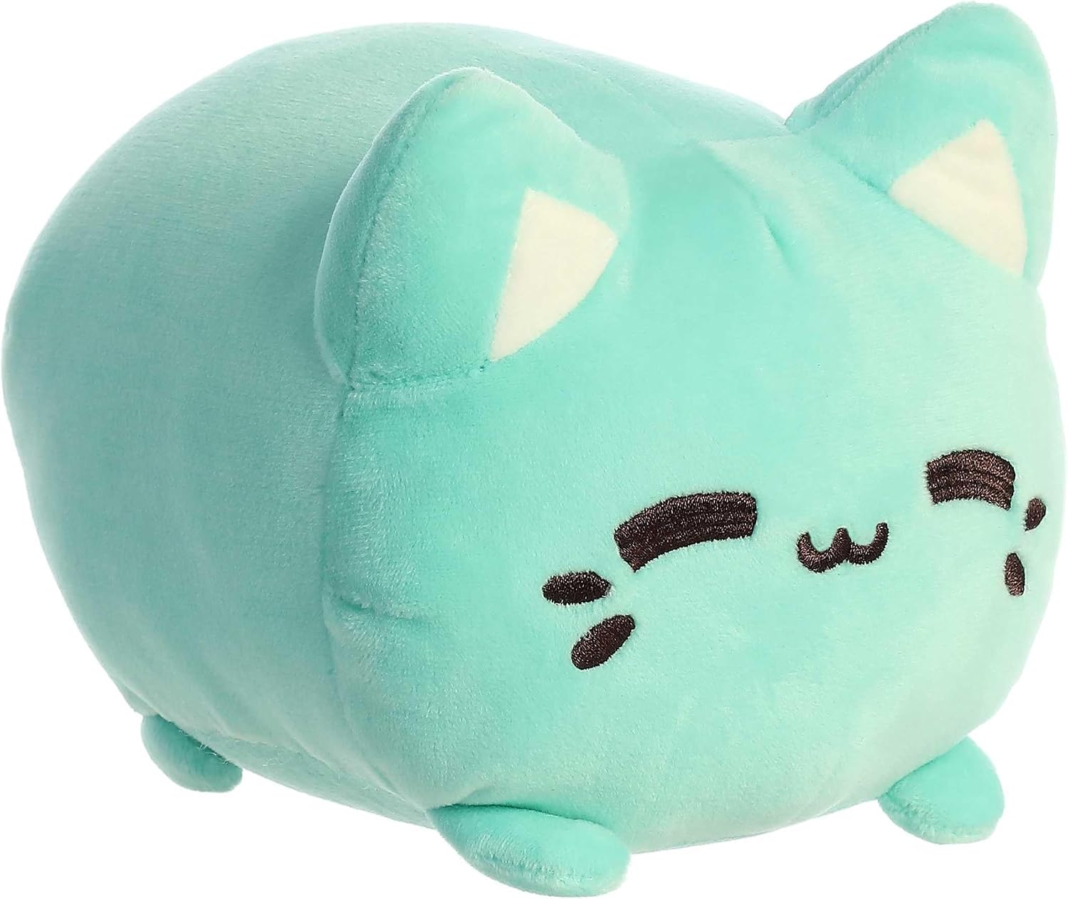 Aurora® Enchanting Tasty Peach® Mint Meowchi Stuffed Animal - Bright & Colorful Design - Showpiece Plush - Mint 7 Inches