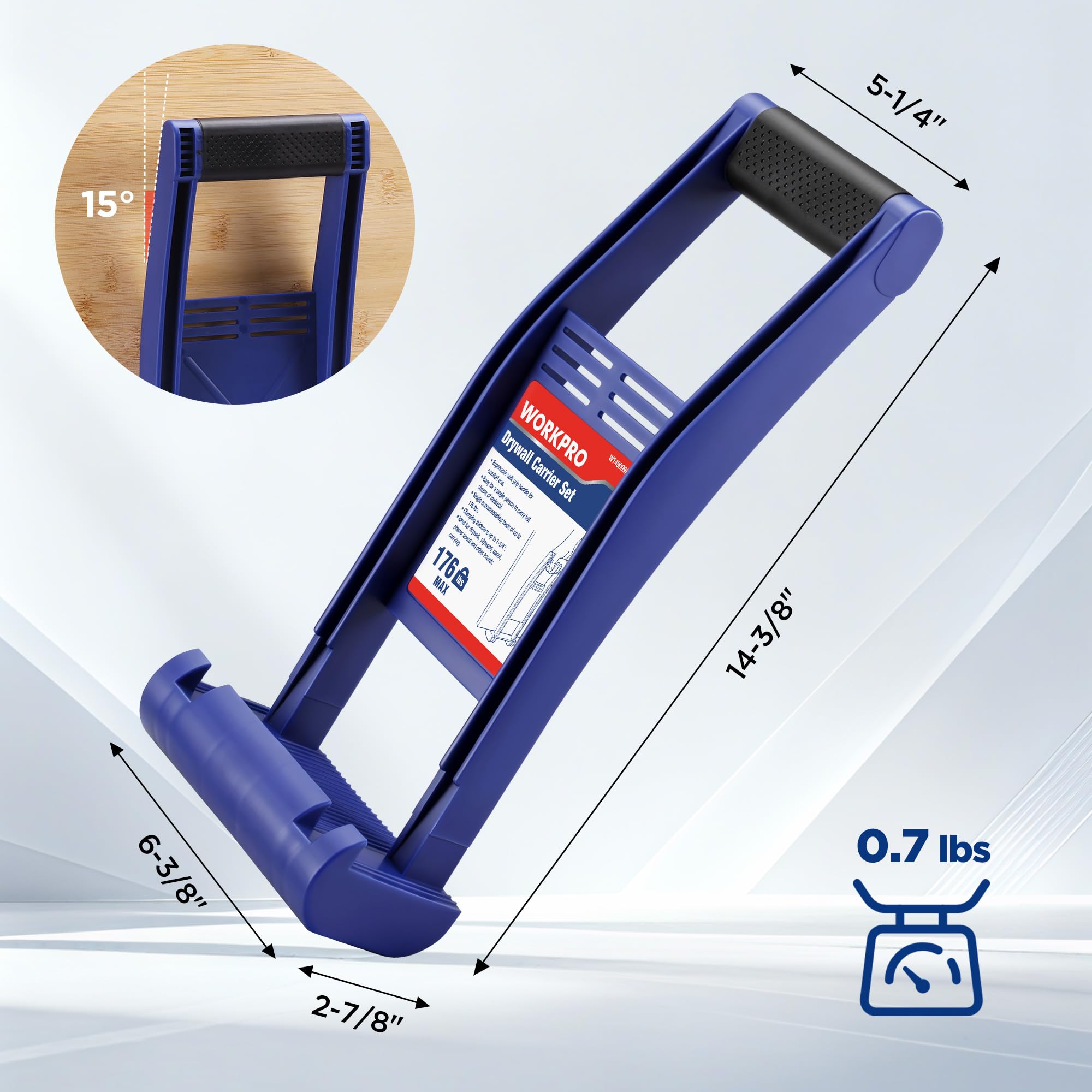 WORKPRO Drywall Panel Carriers - 2 Pack -2