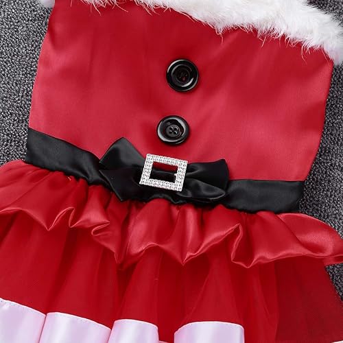 Miniatura 4 de Agoky Vestido de Navidad para bebés, niñas, con tutú de fiesta