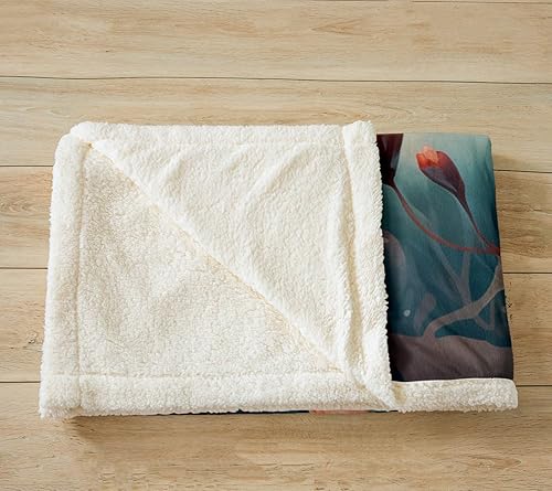 Miniatura 10 de Betta Fish - Manta de franela de vellón, manta súper suave de animales del océano Maine, peces tropicales, para cama, sofá, sillón, acuarela con