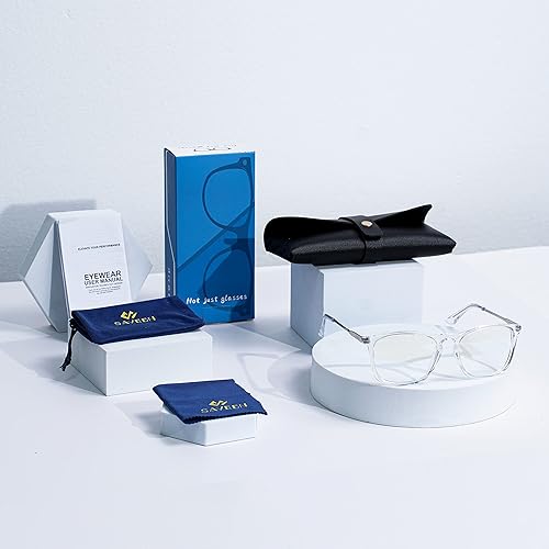 Miniatura 6 de Lentes de bloqueo de luz azul, antifatiga ocular, lentes transparentes cuadrados para mujeres y hombres, gafas con protección UV