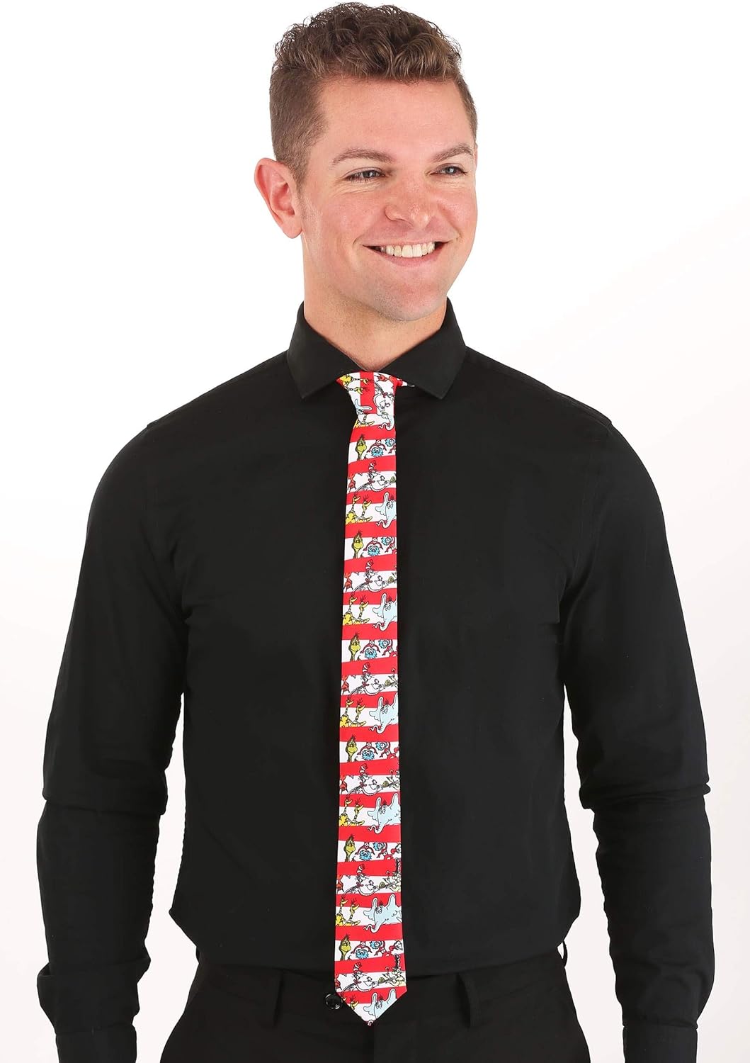 Dr. Seuss Characters & Stripes Costume Necktie for Adults : Clothing, Shoes & Jewelry