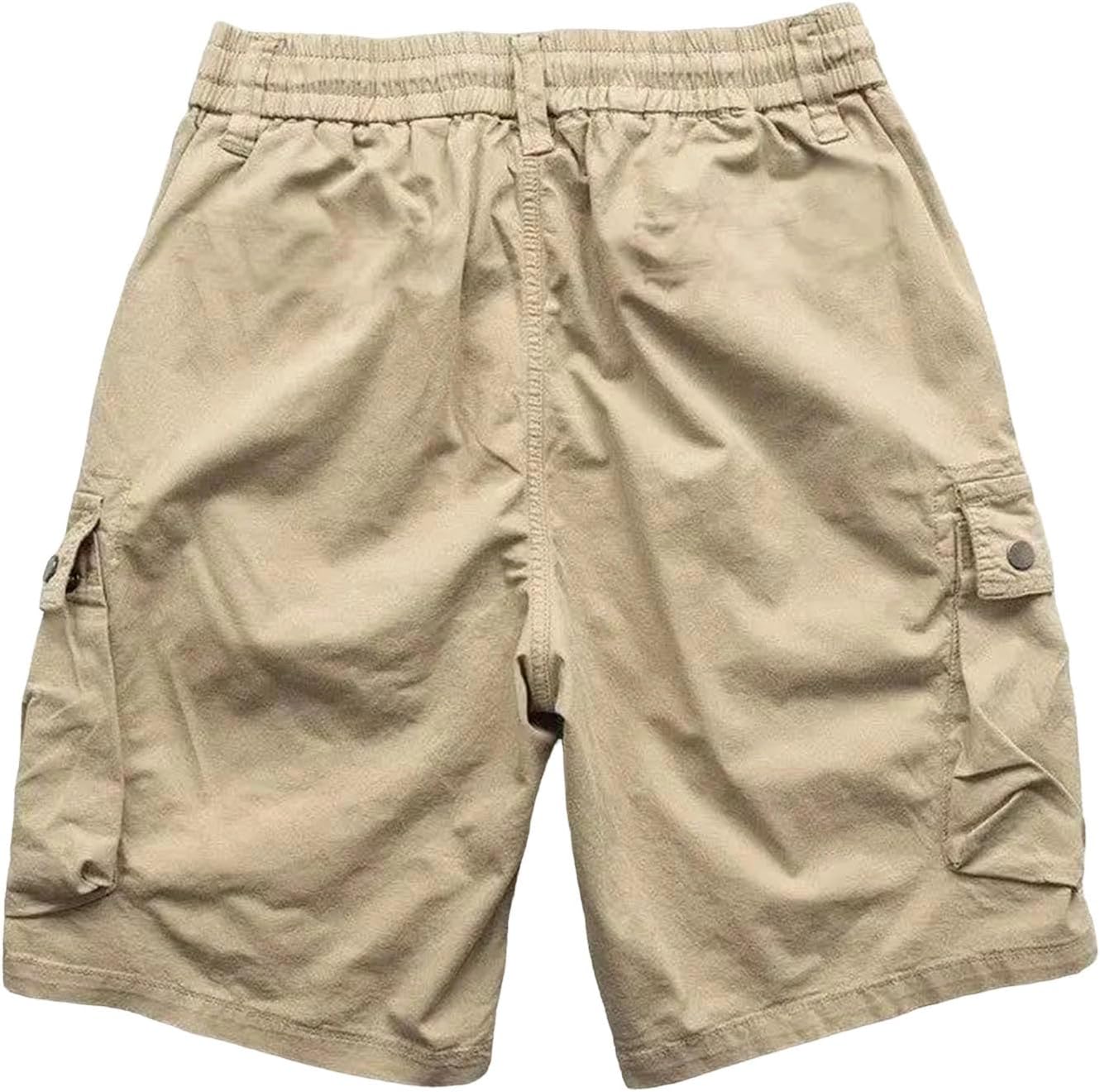 Mens Cargo Shorts Outdoor Sports Breathable Loose Fit Casual Knee Length Summer Lightweight Multi Pocket