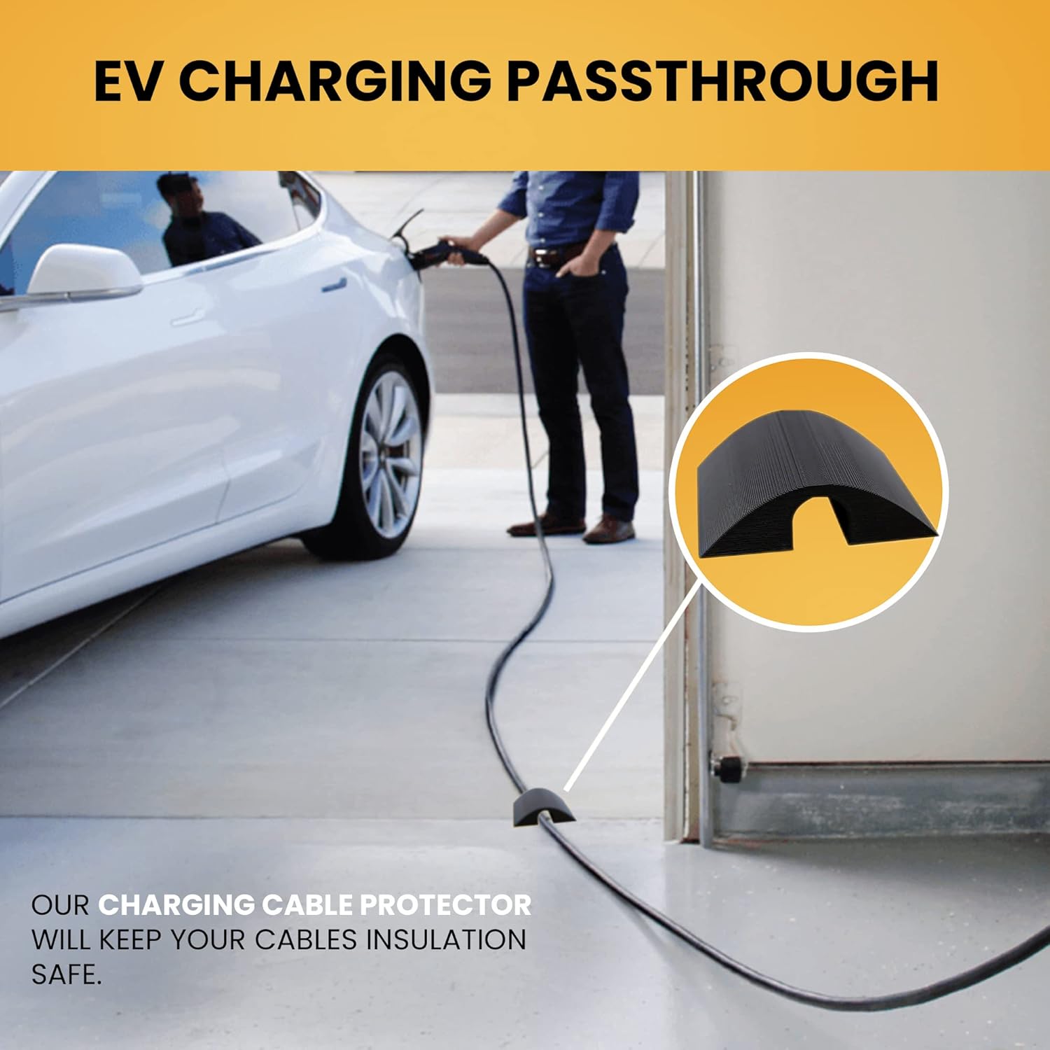 Buy SplashNColor Ev Charging Cable Garage Door Pass Through Garage