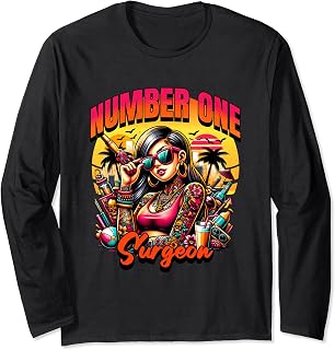 Number One Surgeon #1 Womens Long Sleeve T-Shirt
