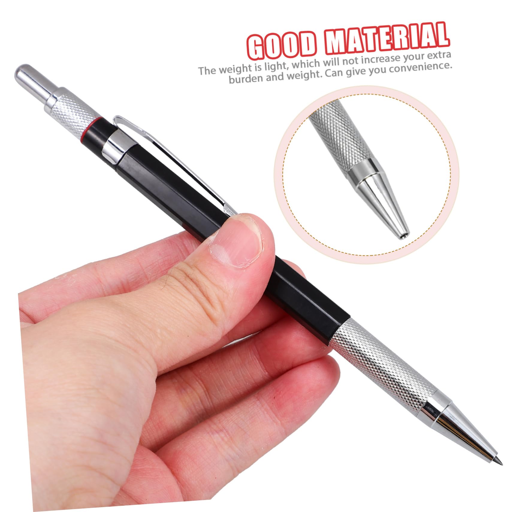 NUOBESTY 5juegos Lápiz Mecánico Para Carpintería Con Recargas Lápiz De Escritura Automático Para Construcción Herramienta Multiusos Para Dibujo y