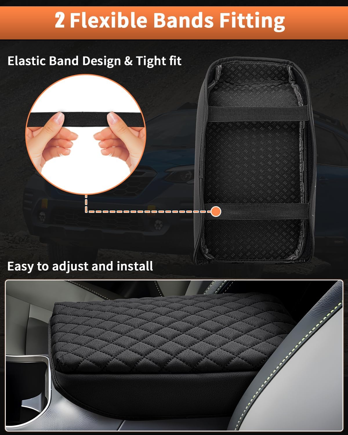 Shademax Center Console Cover for Subaru Outback 2020-2025 2026 Accessories Armrest Cover Cushion Pad for Subaru Outback Wilderness/Base/Premium/Onyx Edition/Limited/Touring Armrest Seat Box Protector