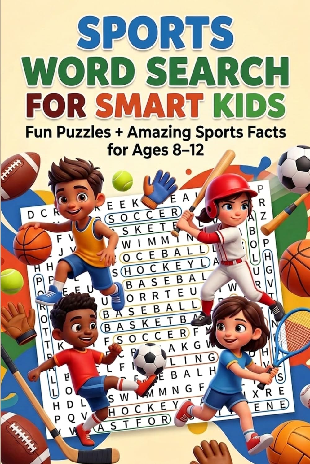 Ultimate Sports Word Search for Clever Kids: Fun Games and Brain Teasers: Exciting Puzzles with Fascinating Sports Facts for Kids Aged 8-12 (SMART WORD SEARCH FOR KIDS)