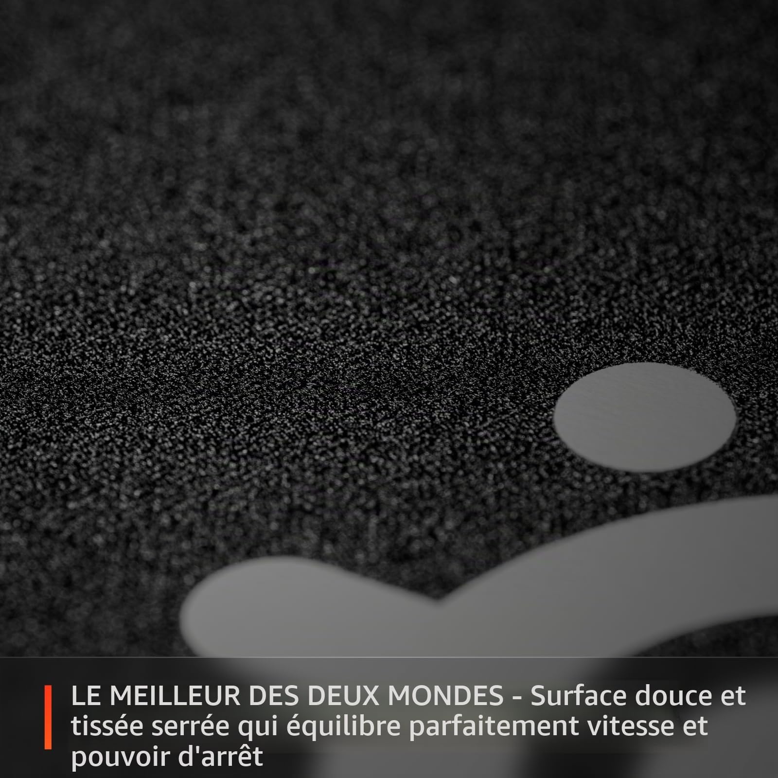 SteelSeries QcK XL Performance Balance Tapis de Souris de Jeu — Densité supplémentaire pour Une Glisse Fluide — Coutures discrètes — Base en Caoutchouc néoprène antidérapant — 40 x 87,5 cm — FPS