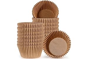 Caperci Standard Parchment Baking Cups for Cupcakes and Muffins
