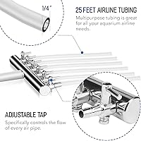 Vista 6 de Simple Deluxe Air Pump with Adjustable Air Flow Outlets for Aquarium, Fish Tank and Hydroponic Systems