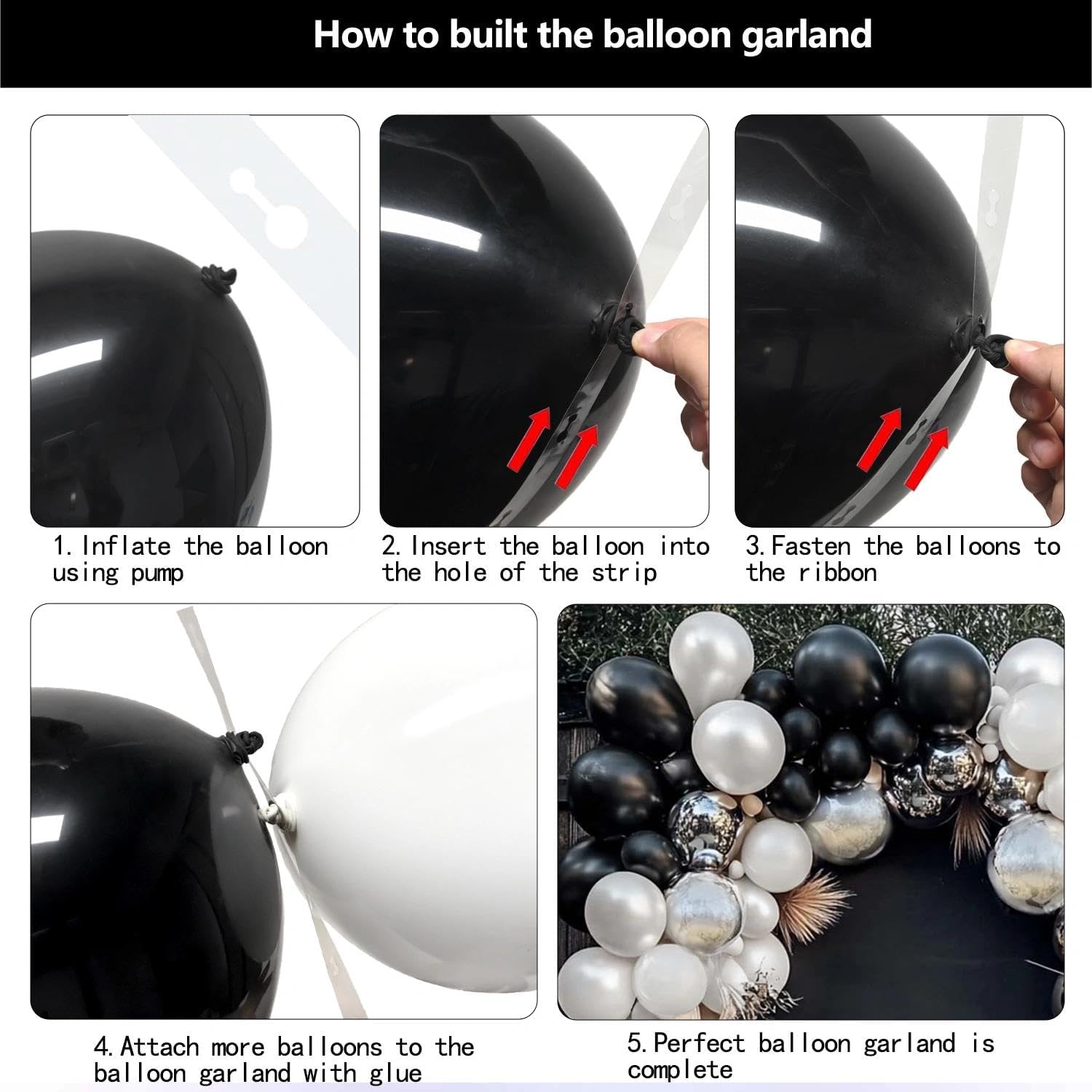 Halloween Balloon Arch DOUBLE STUFFED Orange Silver White Balloons for Birthday Baby Shower Halloween Anniversary New Year Party Decorations