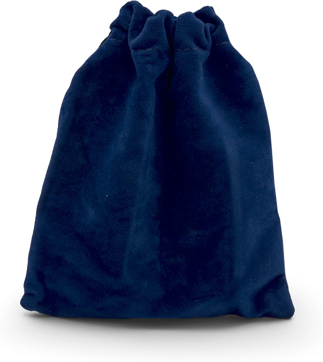 A dark blue velvet storage pouch for the blood pressure monitor.