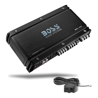 BOSS Audio Systems OX4.400 4-Channel Class A/B Car Amplifier - 1600 High Power, Low/High Level Input, Low Pass Crossover, Add Bass to Subwoofer