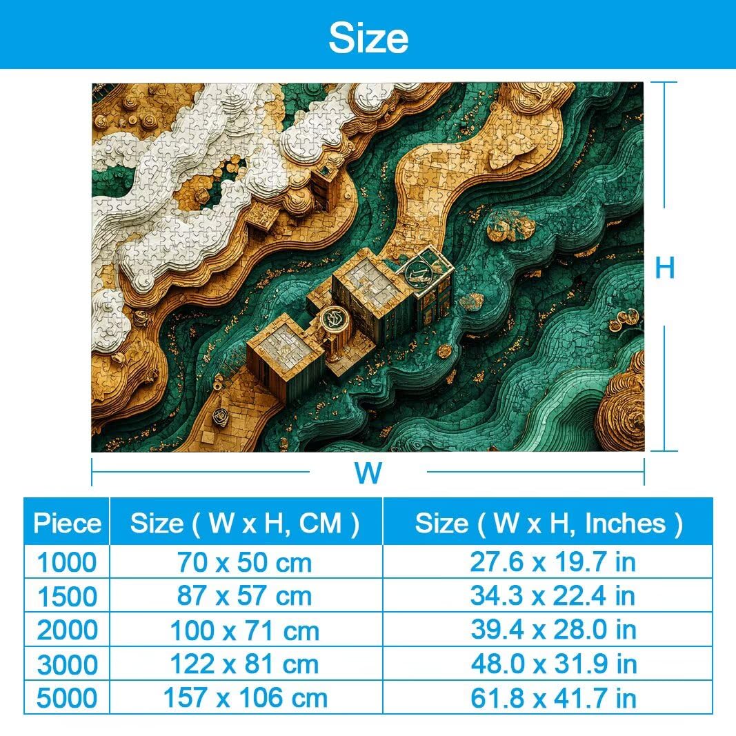 Puzzle 5000 Piezas, Puzzle Abstracto de Madera para Adultos, Regalos -2594