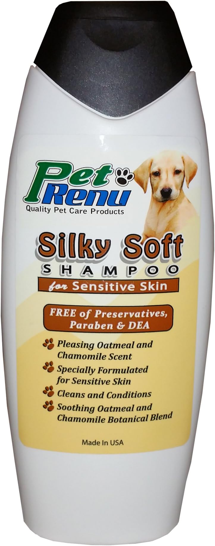 Pet Renu Silky Soft Shampoo for Sensitive Skin - 16oz - Oatmeal & Chamomile Dog Shampoo - Gentle Dog Wash - Nourishing Shampoo for Dogs - Promotes Healing & Rehydrates Dry Skin