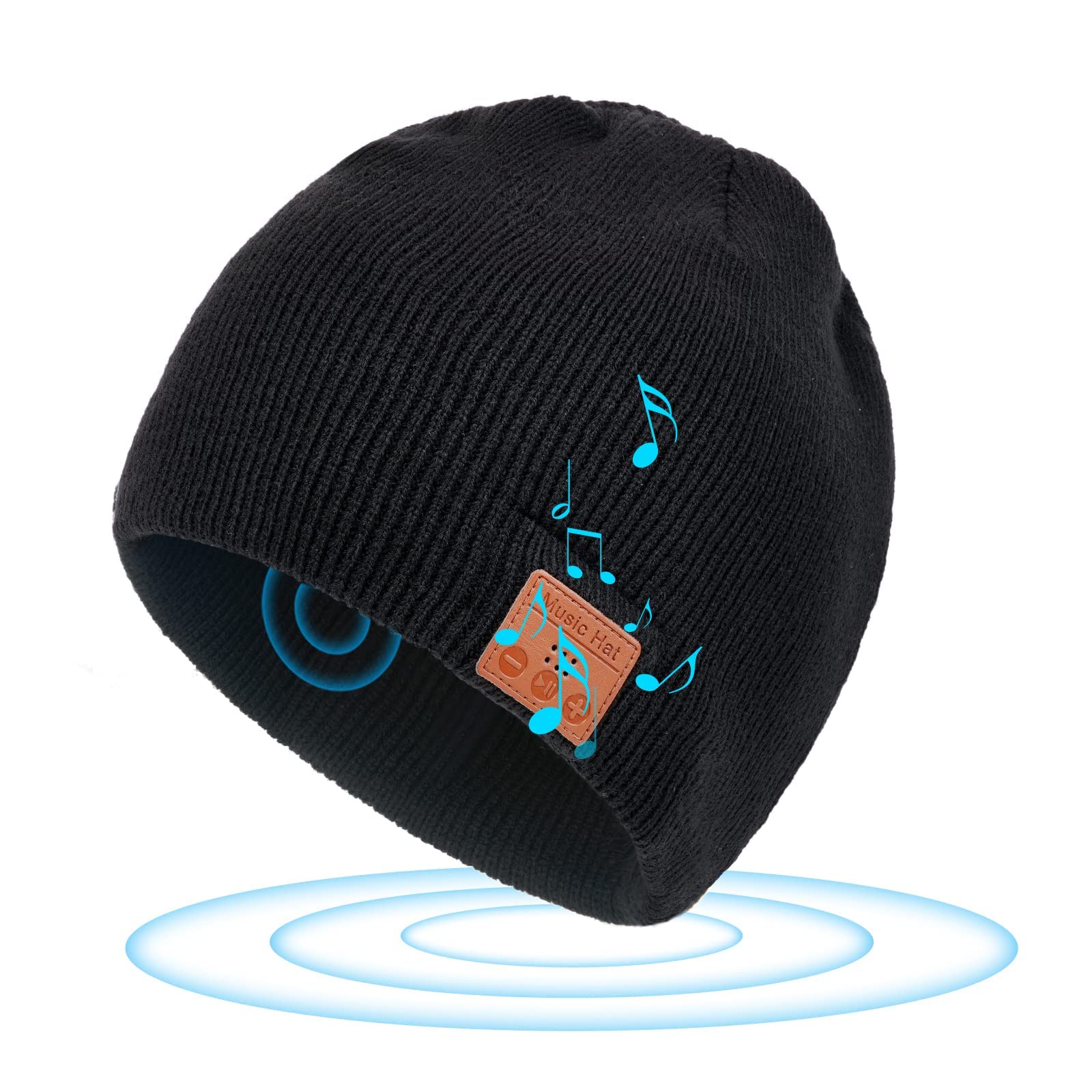 flintronic Berretto Bluetooth Regalo, Berretto Cappello Invernali, Berretto Uomo Donna Invernali, Cappello Bluetooth Regali Natale, Berretto Musicale, Berretto Uomo in Maglia per Sci Running Ciclismo