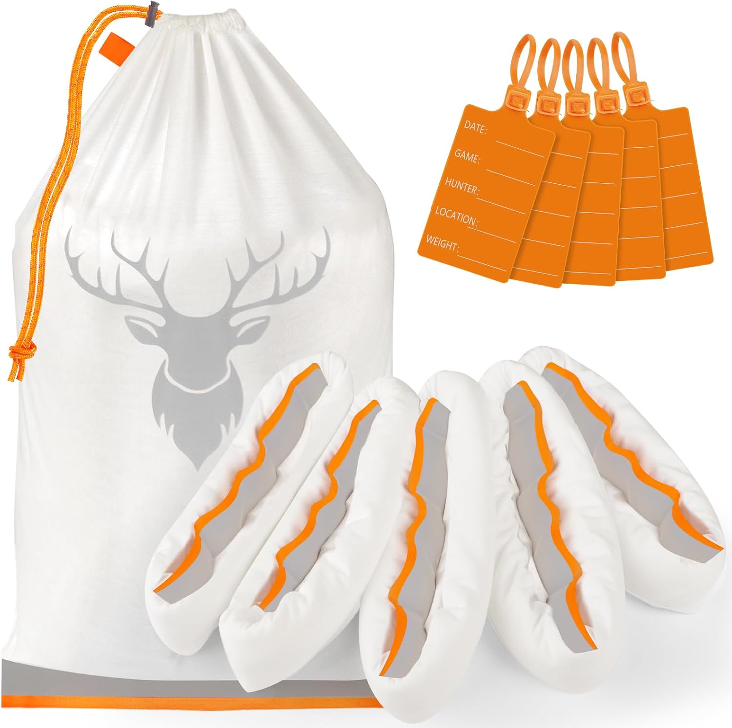 5 Pack Game Bags Elk with Strong Drawstring Closure,...