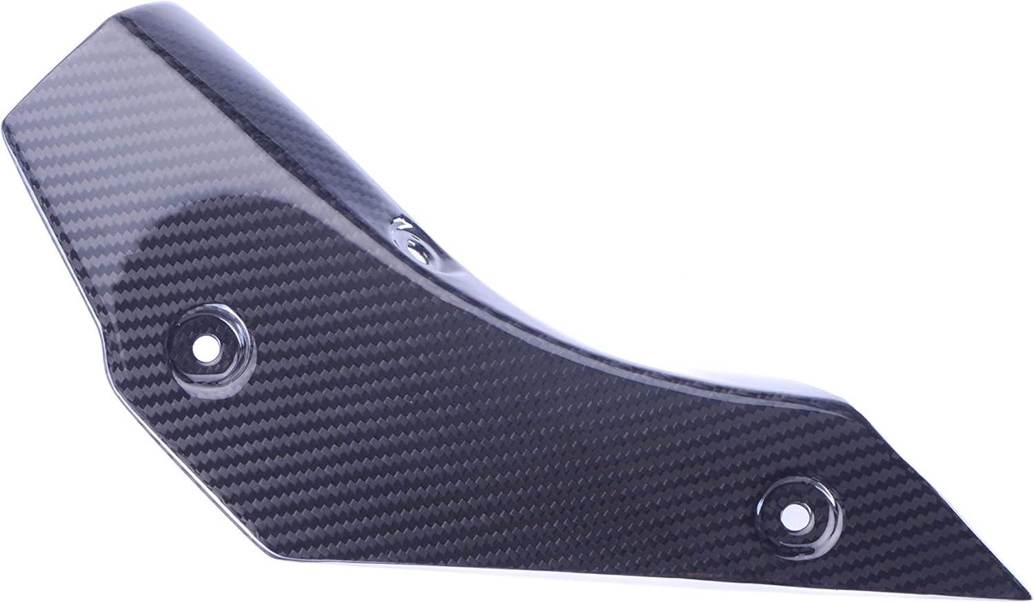 Bestem Carbon Fiber Mid-Pipe Exhaust Guard Cover Fairing Large Twill for 2015-2018 Yamaha R1 R1M R1S