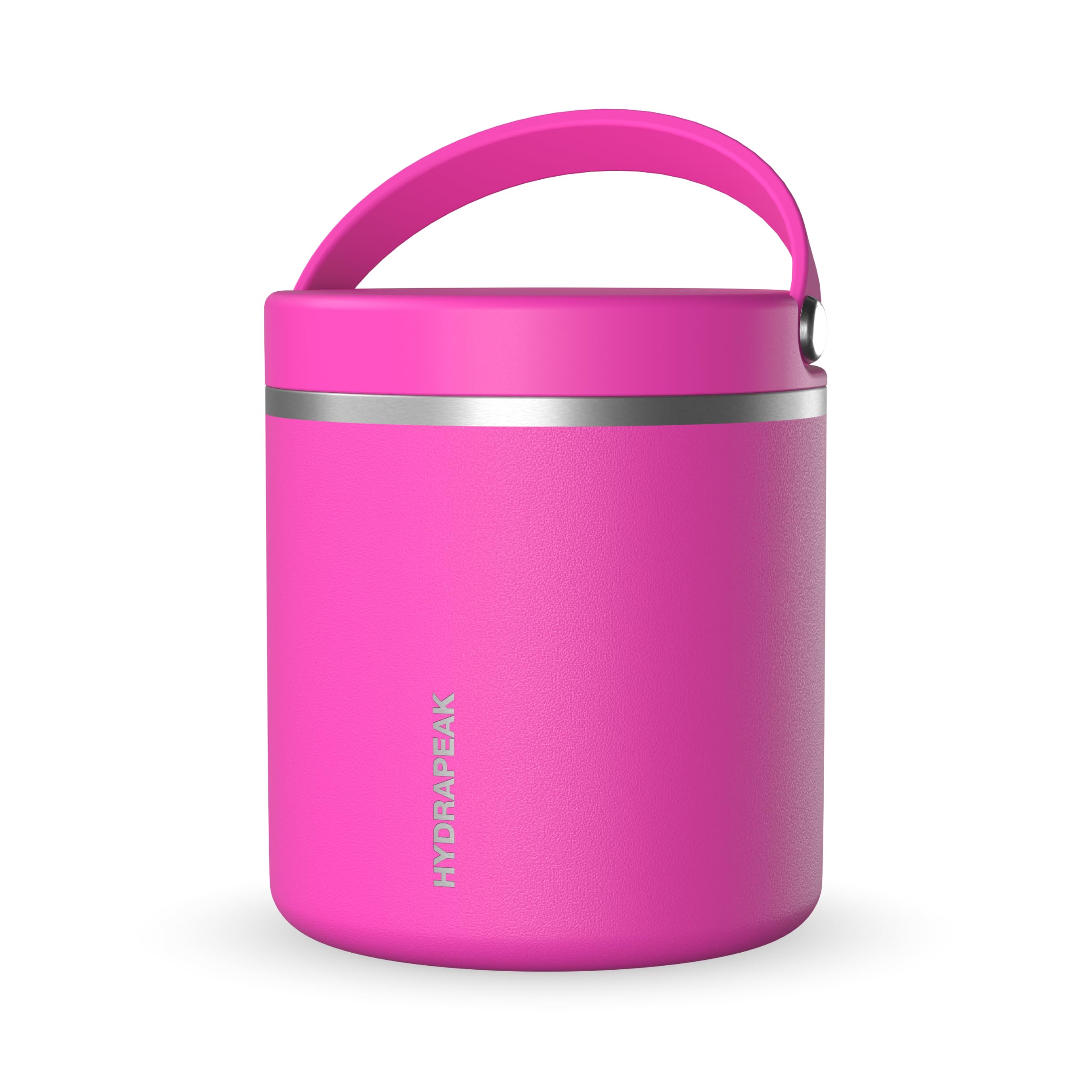 Hydrapeak 25oz Stainless Steel Vacuum Insulated Thermos Food Jar | Kids Thermos for Hot Food and Cold Food, Wide Mouth Leak-Proof Soup Thermos for Adults, 10 Hours Hot and 16 Hours Cold (Fuchsia), HP-Jar-25