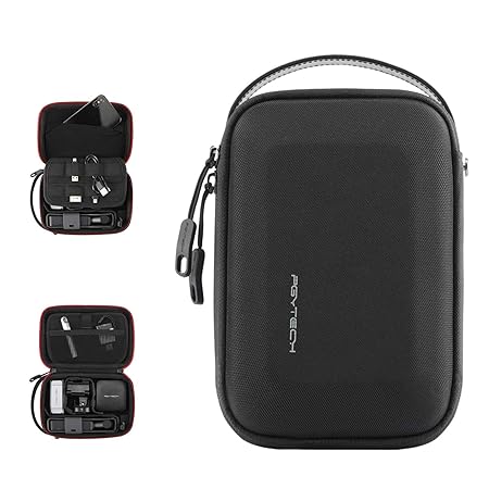 PGYTECH Camera Carrying Case Mini Compatible with Gopro 9/ DJI OSMO Pocket/OSMO Action/Snoppa Vmate/Insta 360/ Feiyu Pocket/Charger/Data Cable Accessories, 192 x 140x 62 mm