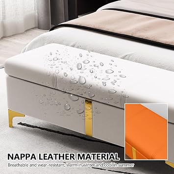 Modern shoe bench with storage with cushion, bench for front door entryway, foyer entryway bench with storage, bench for bedroom end of bed, living room storage bench, leather benches with seating.