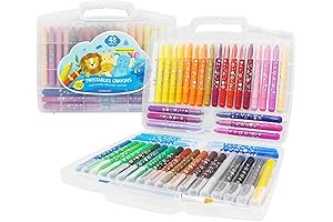 Twistables Crayons Coloring Set of 48 Non-Toxic, Washable and Blendable Gel Crayons