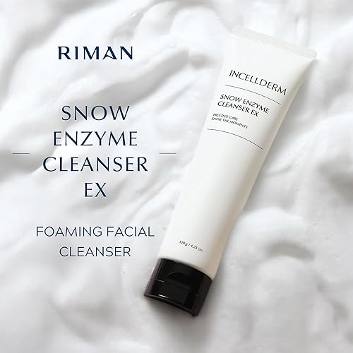 Miniatura 3 de INCELLDERM Limpiador de enzimas de nieve, removedor de maquillaje, espuma limpiadora K-beauty 4.23 oz