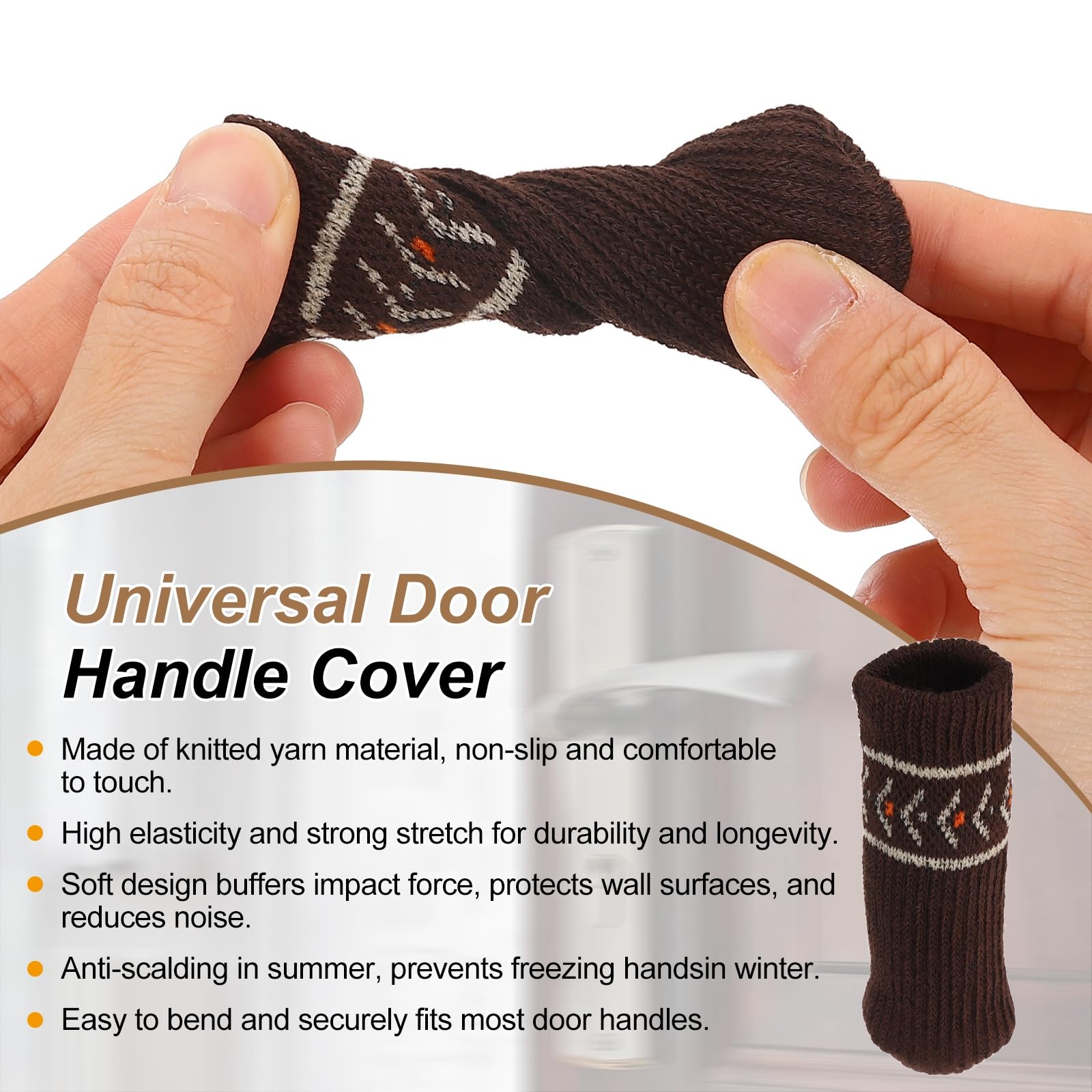 PATIKIL Knitted Door Handle Cover - Image 3