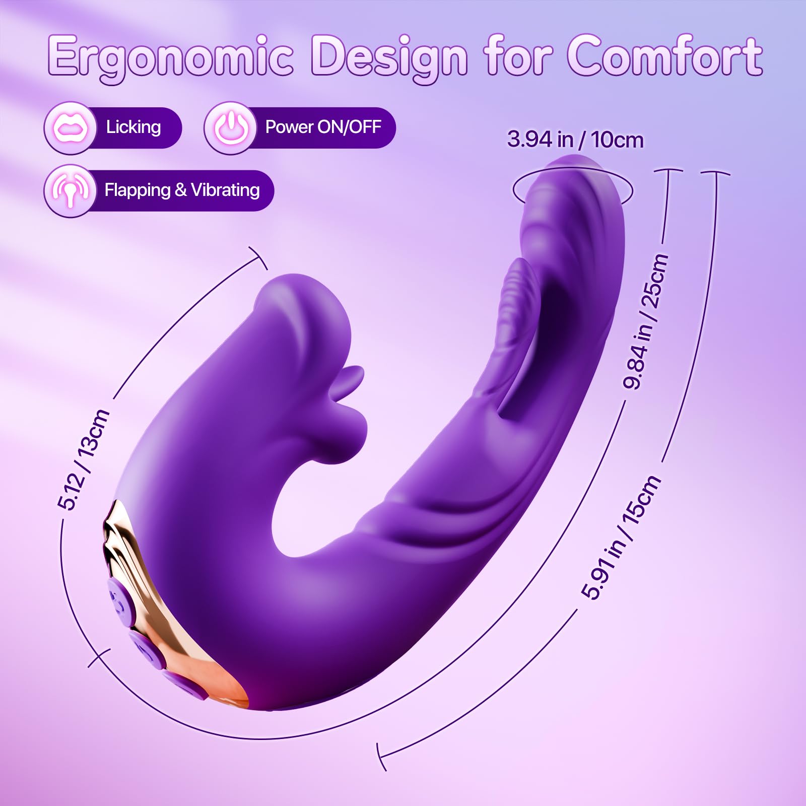 Vibrator Adult Sex Toys for Women - Sovokn 5IN1 Mouth Sucking Vibrator Rose Sex Toy, 10 Tongue Licking, 3 Auto & 1 Manual Sucking Adult Toys New APP, Clit Nipple Vibrators Female Couple Sex Toy, Black: Plum