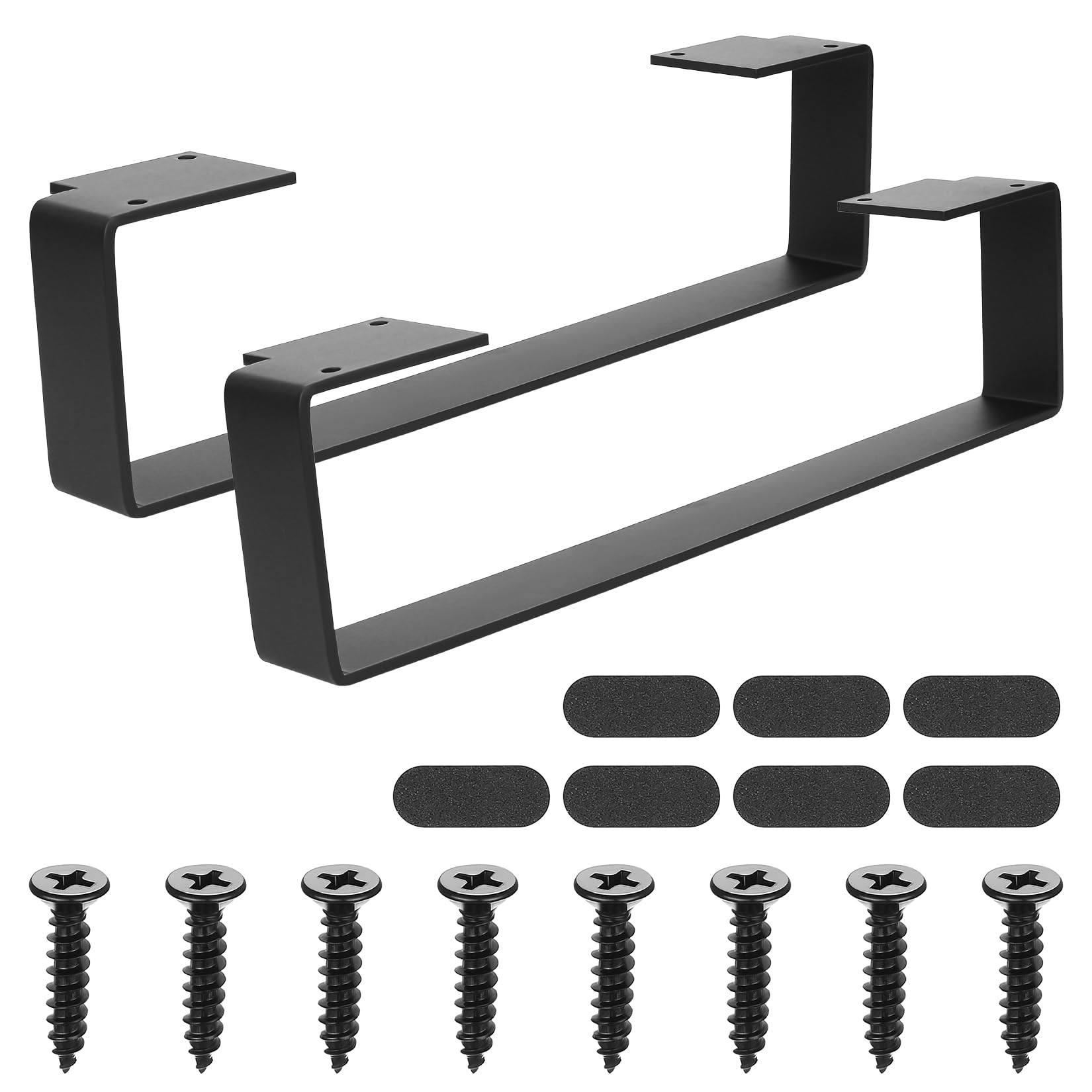 BJBJJIU 2 Pcs Table Legs, Modern Metal Heavy Duty Furniture Legs, Industrial Furniture Feet for DIY Coffee Table Breakfast Bar Desk Stand Bench Legss(L 40cm x W 5.3cm x H 9.5cm) — image 1