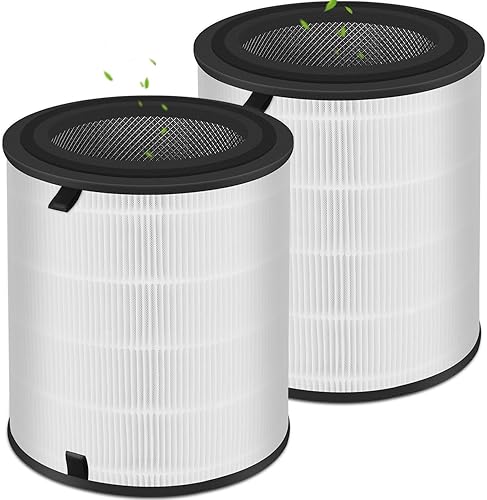 Lv-H133 Filtro de repuesto solo compatible con purificador de aire LEVOIT LV-H133, filtro verdadero de grado H13 y juego de filtros de carbón