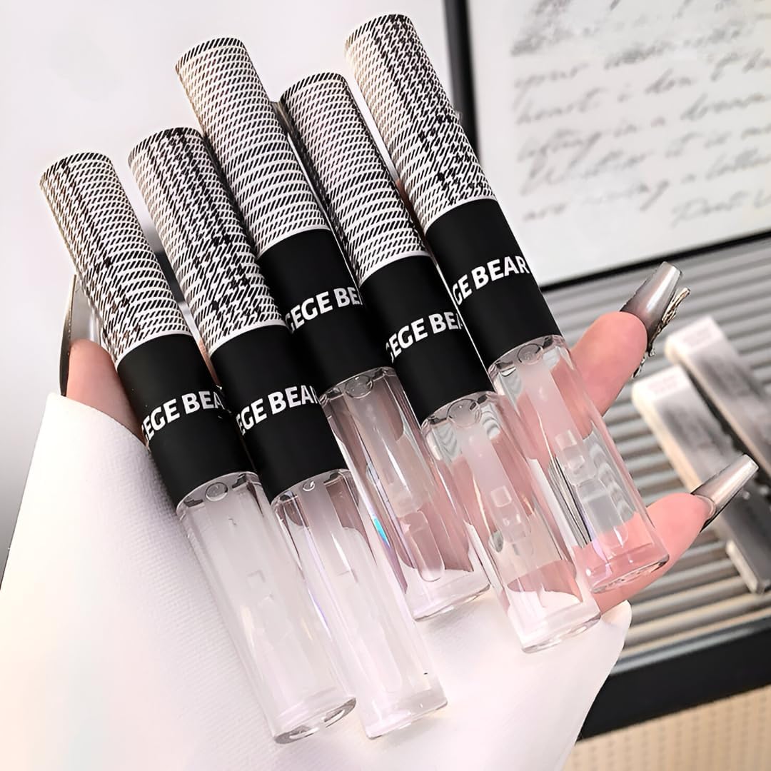 Gege Bear Dual Function Lip Color System | Matte Velvet Clay Plus Glossy Finish in One Tube | Hydrating Formula with Buildable Coverage | Transfer-Free Smudgeproof | Waterproof Kiss-Proof Long Lasting Formula | Ultra Pigmented Liquid Lipstick for Women | Nude to Red Wine Tones (04# Insomnia Group, 1.8g+1.8ml)-image-47