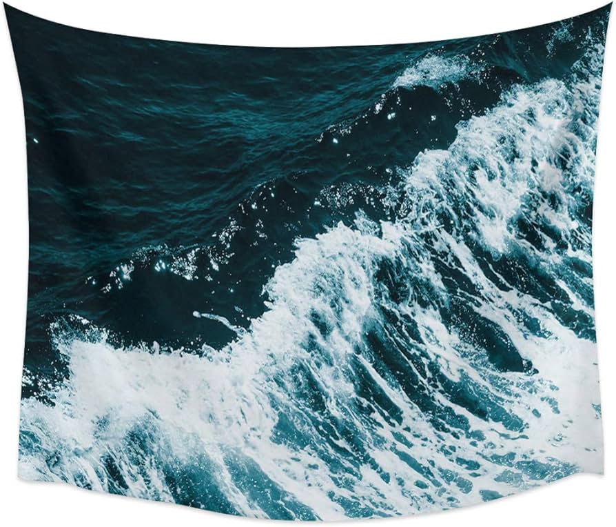 Amazon.com: BABE MAPS Ocean Tapestry, Durable Wall Hanging Blanket