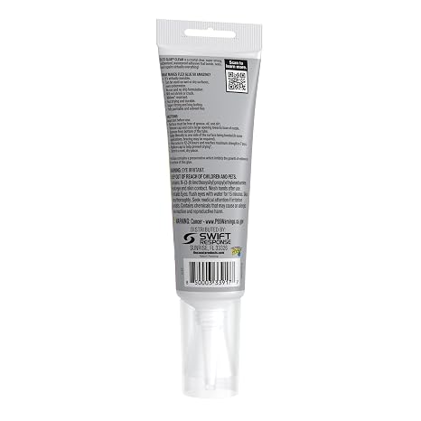 Flex Glue, Super Strong, Transparent, Rubberized Waterproof Adhesive, Works Underwater, Use on Pools, Showers, Outdoors, Concrete, Brick, Pavers, UV Resistant, 4 oz Squeeze Tube, Clear, 1-Pack | UV resistant, VOC compliant, contains no solvents, use on pools, showers, concrete, brick and pavers, squeeze tube