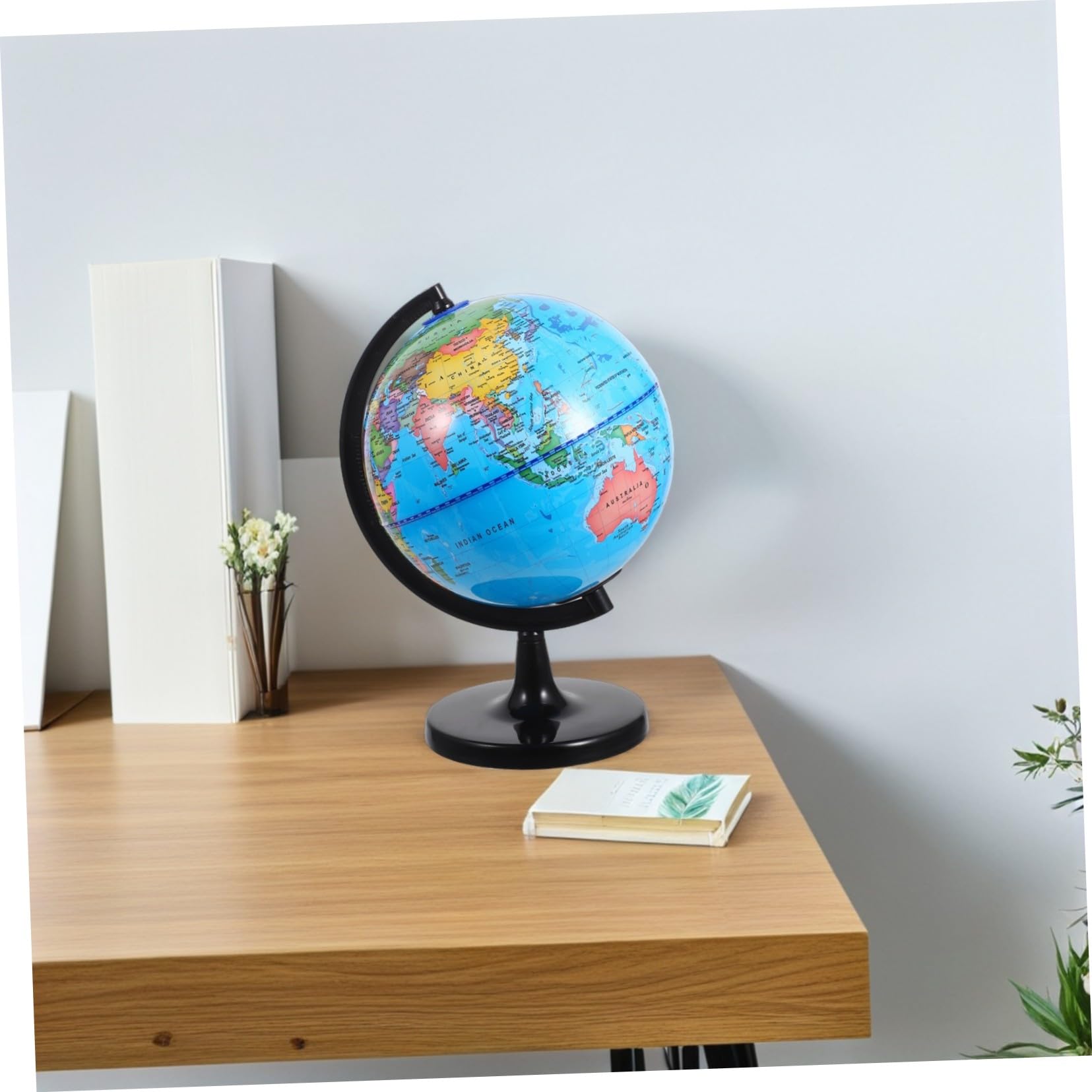 Educativo Interattivo per Base Stabile Rotante e Dettagli Geografici Chiari Plastica Resistente per Scuola e Casa