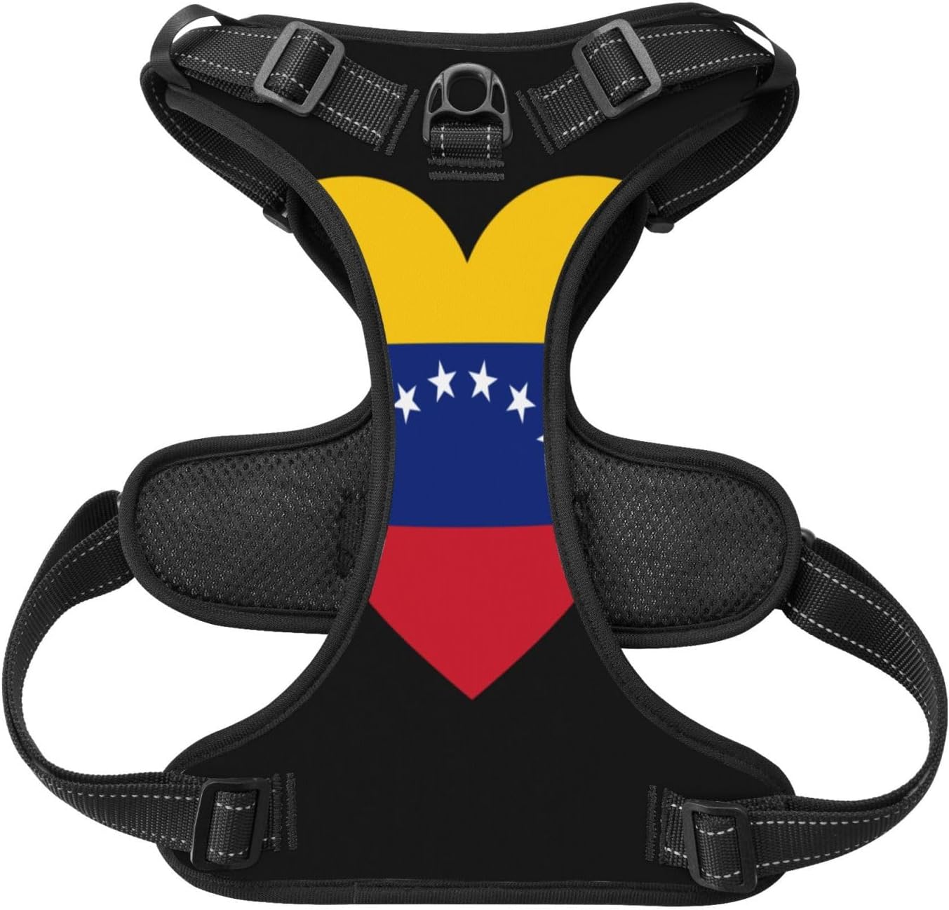Love Venezuela Flag No Pull Dog Vest Harness for Small Medium Large Dog Puppy Pets Cats Outdoor Walking