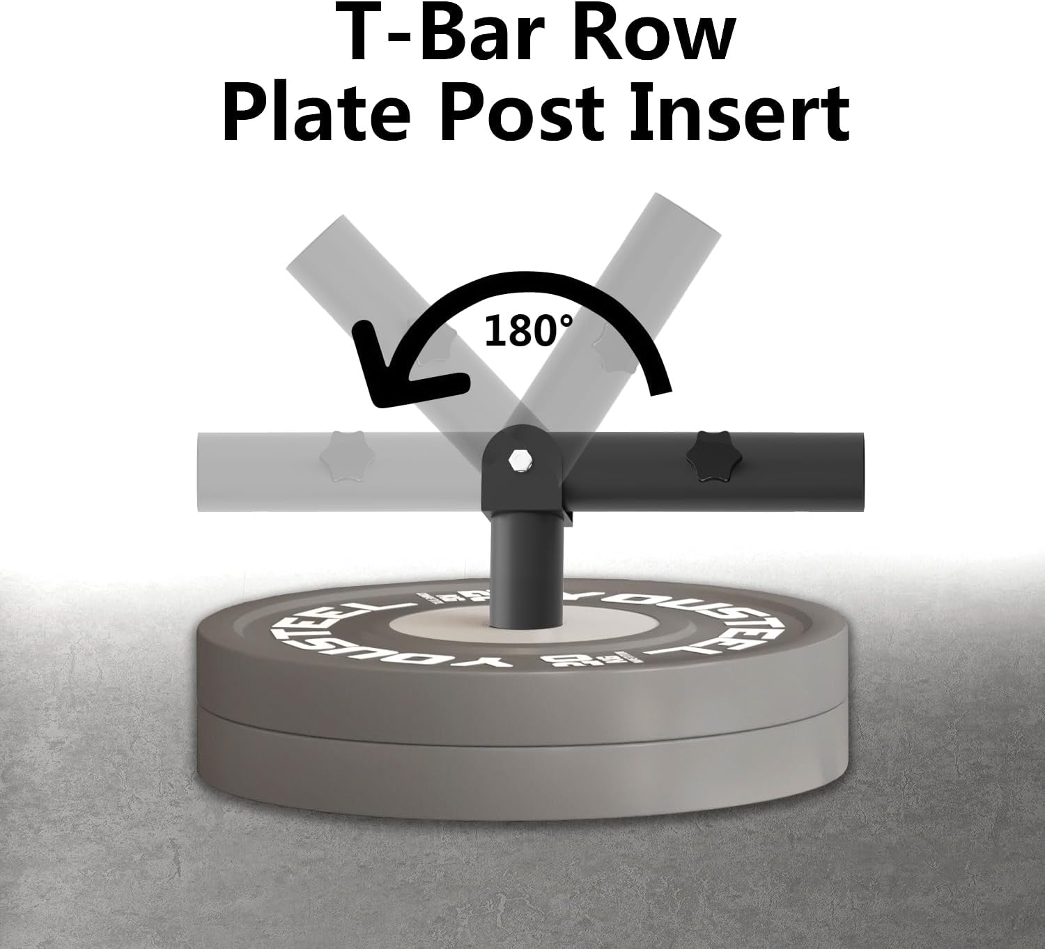 Heavy Duty Landmine Handle Attachment Set T Bar Row Viking Press Attachment for Barbell Workouts Weightlifting Landmine Handle Fits 2-Inch Olympic Barbell Strengthen Back and Core Muscles