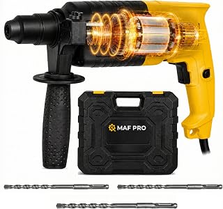 MAF PRO 22mm Hammer Drill Machine | Rotary Hammer Drilling Machine for Wall & Concrete | Heavy Duty Drill Hammer Machine with SDS Chuck