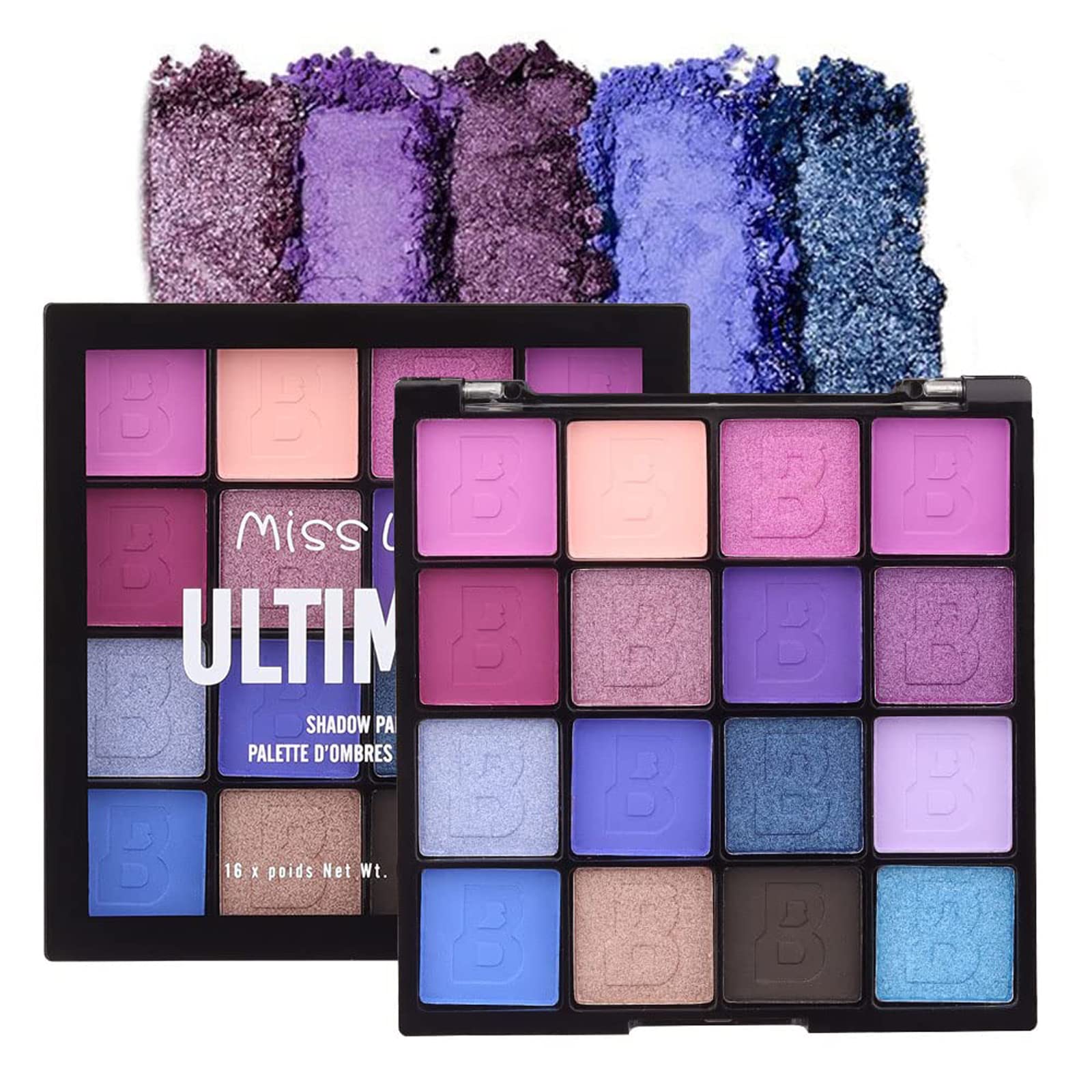 Excefore Eyeshadow Palette Cosmetics Eye Shadow - 16 Colors Shimmer Everyday Eye Shadow Pallet, Blendable Eyeshadow Primer Long Lasting Waterproof Eyeshadow Make up Pallet for Women