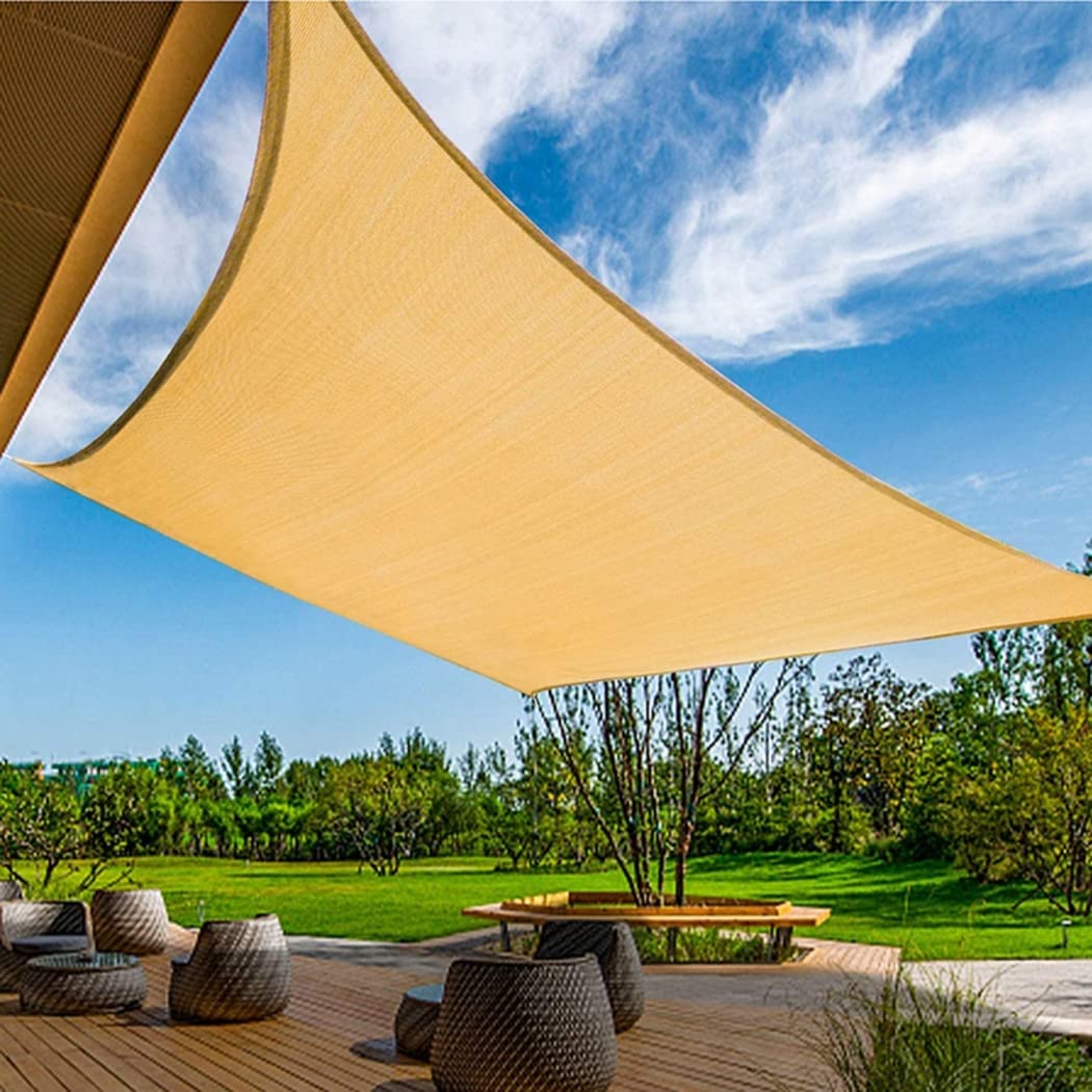 Voile d'ombrage rectangulaire polyéthylène haute densité 185 g/m² de 2x3 m