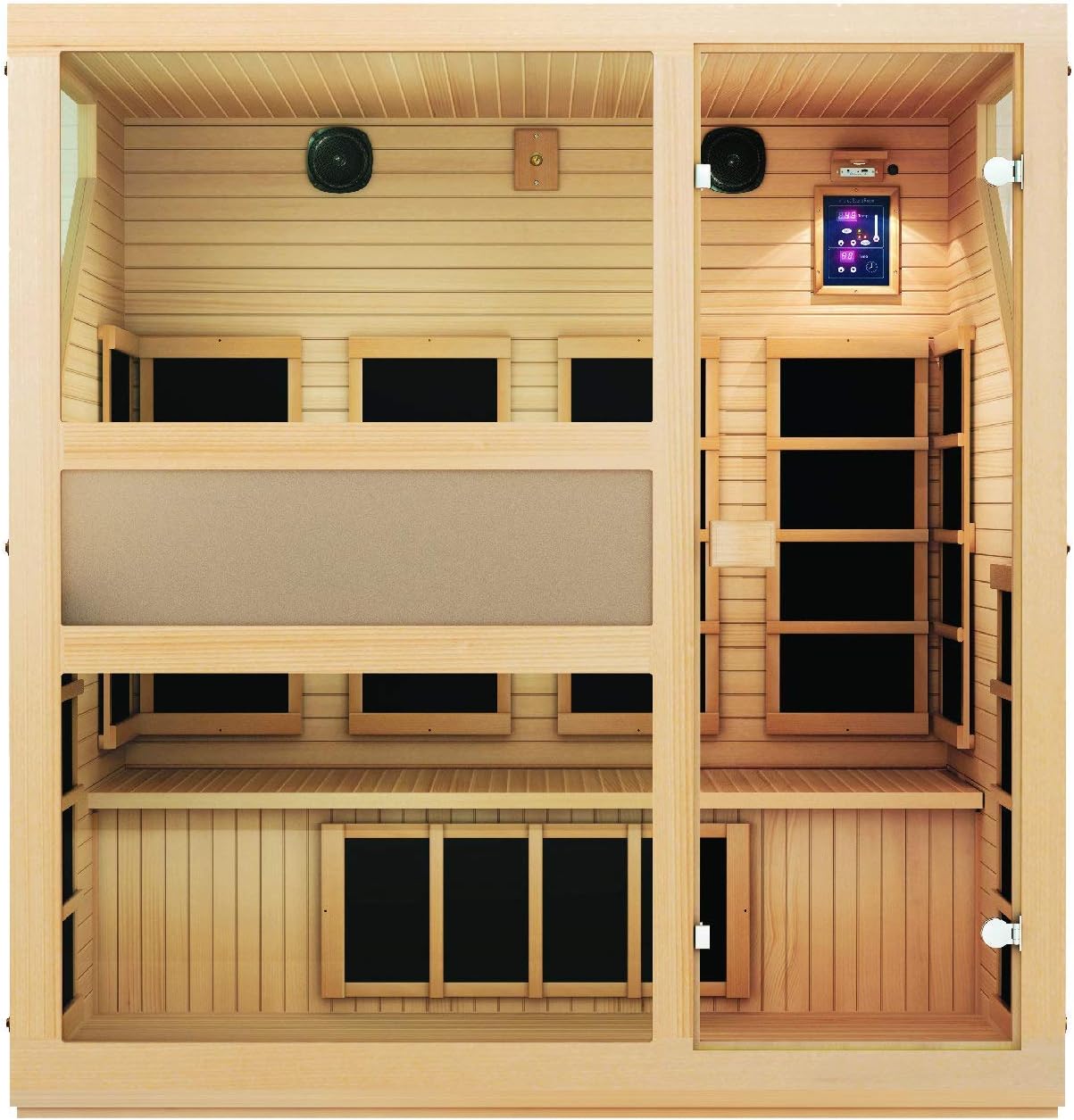 JNH Lifestyles ENSI Collection 4 Person Virtually Zero EMF Infrared Sauna