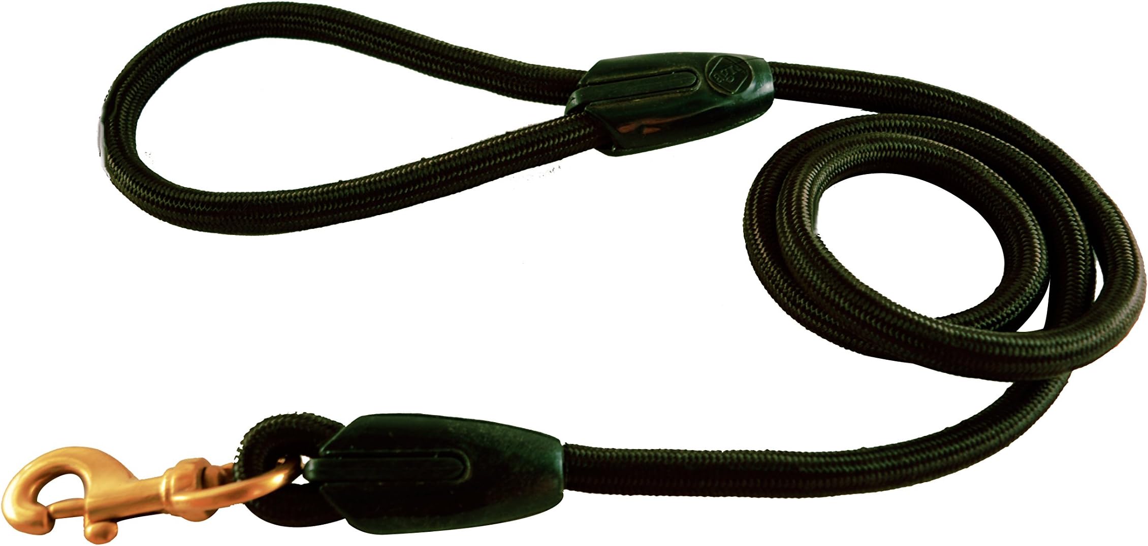 AGNpetspot. Nylon Black Everyday Heavy Brass Hook Leash 12mm