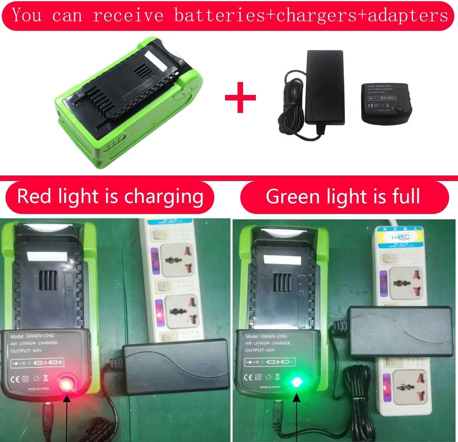 Grw 40V Battery 2500mAH Replacement Compatible with GreenWorks:G40LM45 G40LT G40AB G40AC 24252 2601102 29282 29302 29462 29472