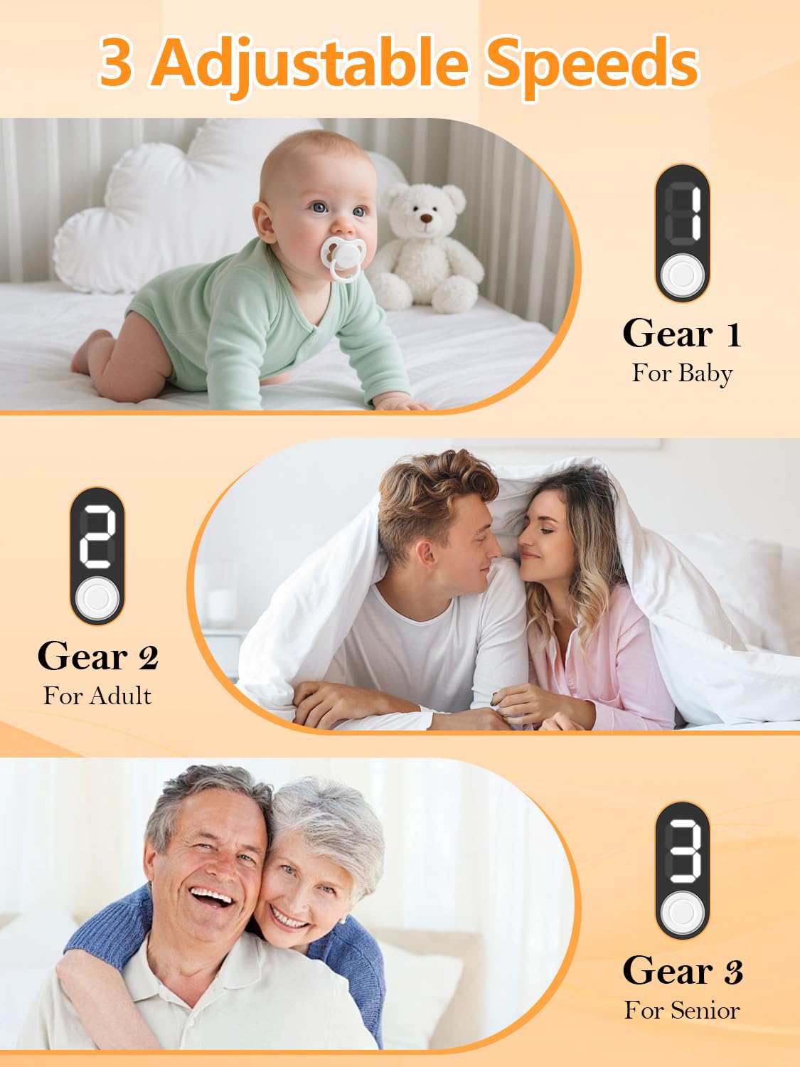 Cortauñas Eléctrico Nuevo 2026, Cortauñas y Pulidor Eléctrico 2 en 1 Con 3 Velocidades, Compartimento para Uñas, Carga USB-C, Lluminación Auxiliar LED, Para Bebés, Adultos y Personas Mayores (Naranja) - 2